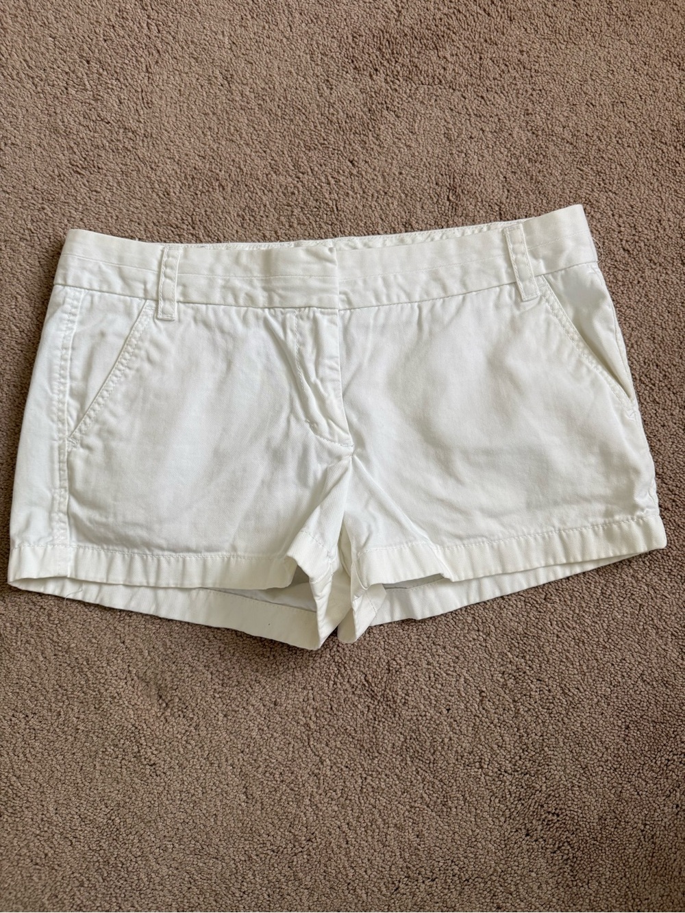 J.Crew Broken-In Chino Short size 8 Off White